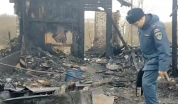 В Курской области сгорел жилой дом