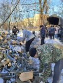 5 января в Курске прошла заготовка дров для участников СВО