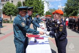 В Курске более 60 школьников приняли кадетскую присягу
