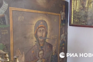 Боевики ВСУ надругались над иконой Божьей матери Курской Коренной