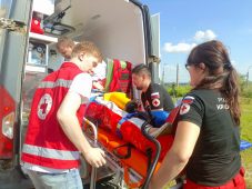 В Курском отделении Российского Красного Креста провели тренировку для волонтёров