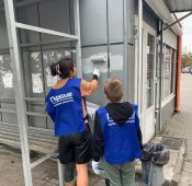 В Железнодорожном округе Курска закрасили 38 надписей наркорекламы