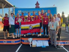 Команда курских спасателей привезла пять медалей