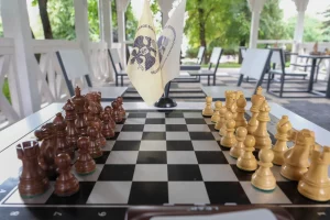 Фоторепортаж с открытия беседки для шахмат в парке имени 1 Мая