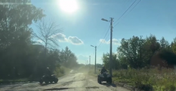 В Курском районе 10-летних детей полицейские поймали за рулём квадроциклов