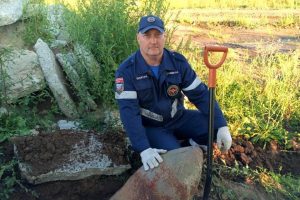 Под Курском нашли 250-килограммовую немецкую авиабомбу