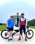 Курский рекордсмен и незрячий инвалид покорили 214 км велопробега