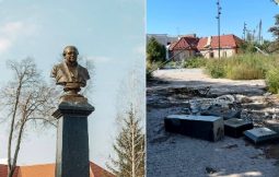 В Судже силами ВСУ уничтожен памятник Щепкину
