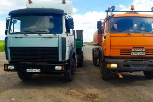 В Курскую область из Санкт-Петербурга прибыли шесть дорожных машин