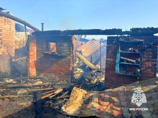 В последний день лета в Курчатовском районе случился крупный пожар