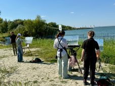 Курская АЭС стала площадкой для творческого пленэра художников