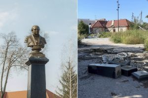 ВСУ уничтожили памятник Щепкину