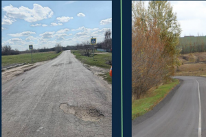 В Черемисиновском районе обновили важную дорогу к больнице и школе