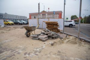 Сквер обновляется