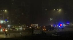 В Курске на проспекте Клыкова несколько машин столкнулись «паровозиком»