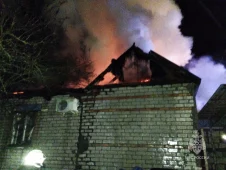 Под Курском сгорел жилой дом