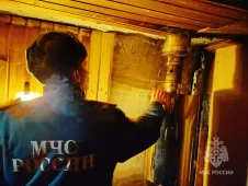 В Курской области хозяева сами потушили загоревшуюся баню после испытания новой печи