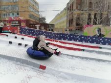 Курске на Полугоре теперь можно прокатиться на тюбингах