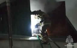 В Курской области из-за неисправной печи сгорела крыша сарая