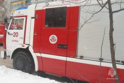 В Курске на пожаре эвакуировали 18 человек