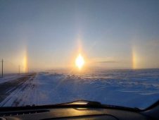 Куряне сфотографировали редкое «ложное солнце» на утреннем небе