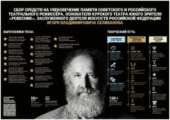 Курян приглашают помочь в создании памятника основателю ТЮЗа «Ровесник» Игорю Селиванову