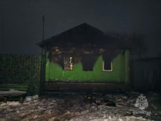 В Курском районе пожарный извещатель спас многодетную семью