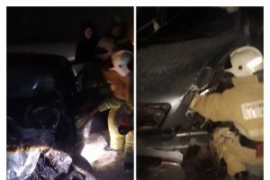 В Курской области столкнулись четыре автомобиля