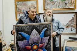 Александр Хинштейн поздравил с юбилеем курского художника и галериста Олега Радина