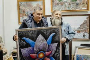 Александр Хинштейн поздравил с юбилеем курского художника и галериста Олега Радина