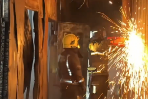 В Октябрьском районе Курской области произошёл пожар на складе