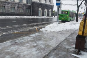 Александр Хинштейн призвал усилить уборку снежной каши на курских дорогах