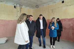 В Дмитриевском районе Курской области по нацпроекту ремонтируют школу
