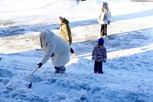 Скверы и парки в Курске остались неубранными