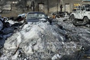 Александр Хинштейн опубликовал фото с места атаки БПЛА в Курске