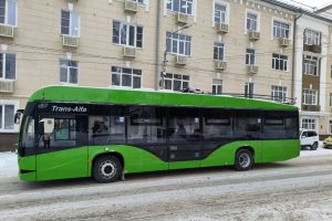 В Курске тестируют новый троллейбус «Авангард»