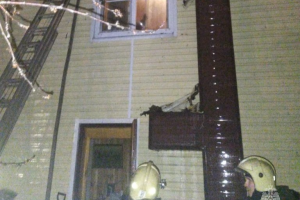 В Курске в ночь на 21 марта горела двухэтажная баня