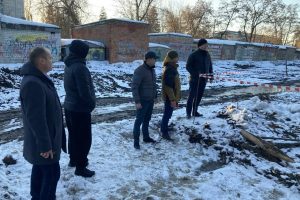 В Курске техника повредила надгробия на мемориале Памяти павших