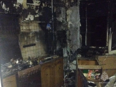 В Железногорске Курской области из-за пожара эвакуировали 10 человек