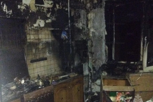 В Железногорске Курской области из-за пожара эвакуировали 10 человек