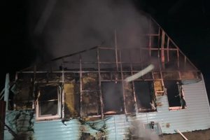 В Курском районе сгорел частный дом