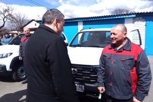 Губернатор Курской области передал новые автомобили ветеринарной службе Горшеченского района