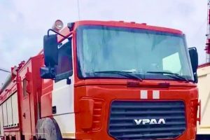 Курские пожарные получили новый бронированный автомобиль «Урал»