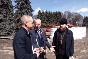 ️В Курске продолжается реконструкция мемориала «Памяти павших в Великой Отечественной войне»