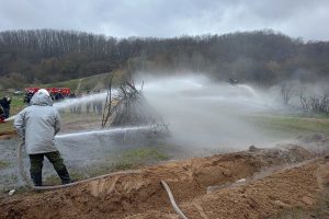 В Курской области прошла тренировка по тушению природных пожаров