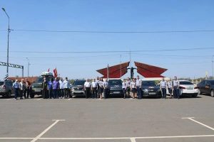 В Курской области состоялся автопробег по маршруту Огненной дуги