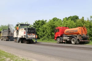 В Курской области начали ремонт 17-километрового участка дороги