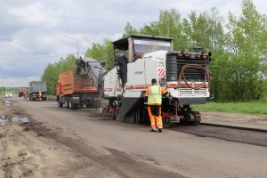 В Советском районе Курской области ремонтируют 9 км дороги из опорной сети РФ