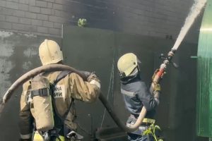 Пожар в частном доме в Курске локализовали