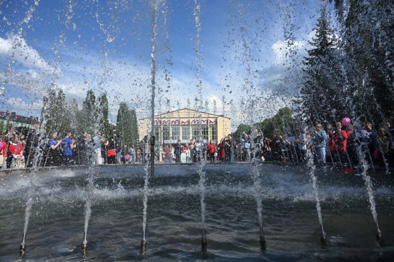 Фонтан ожил, а парк преобразился